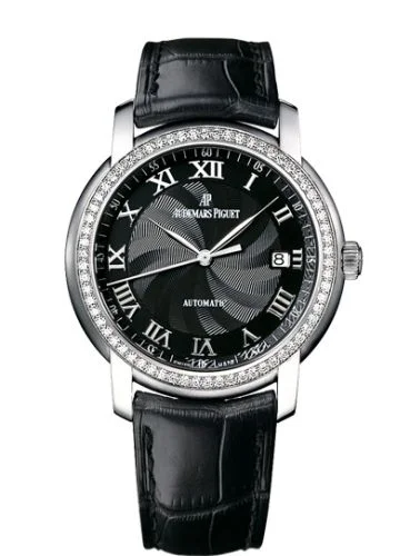 Audemars Piguet - 15140BC.ZZ.A002CR.03 Jules Audemars Selfwinding White Gold / Diamond / Black