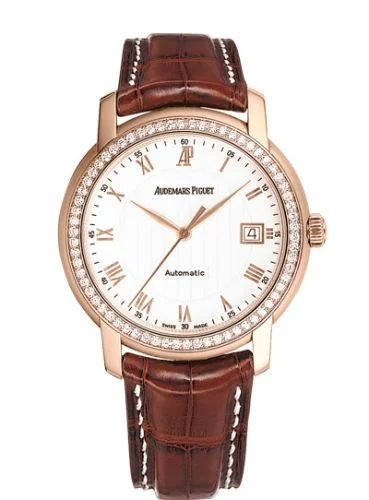 Audemars Piguet - 15140OR.ZZ.A088CR.03 Jules Audemars Selfwinding Pink Gold / Diamond / White