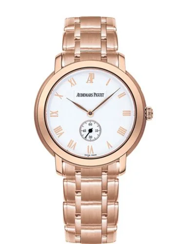 Audemars Piguet - 15155OR.OO.1229OR.01 Jules Audemars Small Seconds Pink Gold / Silver / Bracelet