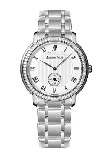 Audemars Piguet - 15156BC.ZZ.1229BC.01 Jules Audemars Small Seconds White Gold / Diamond / Silver / Bracelet