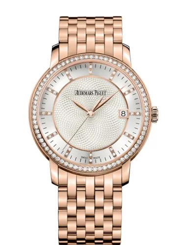 Audemars Piguet - 15173OR.ZZ.1270OR.01 Jules Audemars Selfwinding Pink Gold / Diamond / Silver / Bracelet