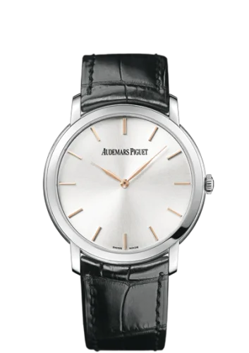 Audemars Piguet - 15180BC.OO.A002CR.01 Jules Audemars 15180 Extra-Thin White Gold / Silver