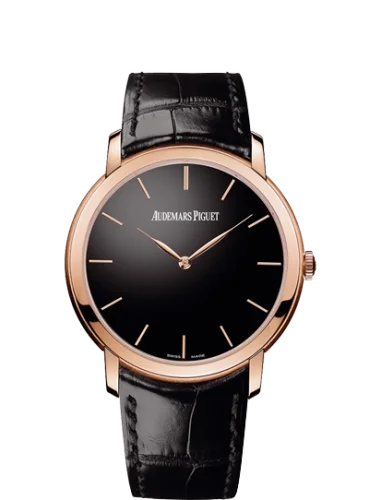 Audemars Piguet Audemars Piguet - 15180OR.OO.A002CR.01 Jules Audemars 15180 Extra-Thin Pink Gold / Black