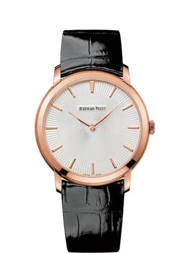 Audemars Piguet Jules Audemars 15180 Extra-Thin Pink Gold / Silver Guilloche