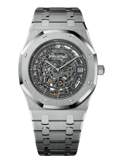 Audemars Piguet - 15203PT.OO.1240PT.01 Royal Oak Openworked 15203 Extra-Thin 40th Anniversary Platinum