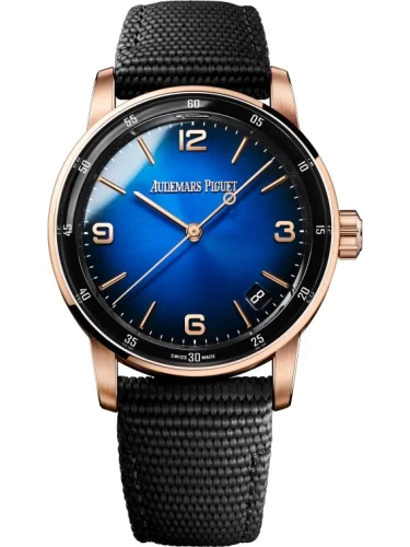 Audemars Piguet Audemars Piguet - 15210OR.OO.A002KB.03 CODE 11.59 Automatic Pink Gold / Blue / Fabric