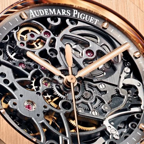 Audemars Piguet Audemars Piguet - 15305OR.OO.D088CR.01 Royal Oak Openworked Selfwinding Pink Gold / Strap