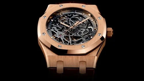 Audemars Piguet Audemars Piguet - 15305OR.OO.D088CR.01 Royal Oak Openworked Selfwinding Pink Gold / Strap