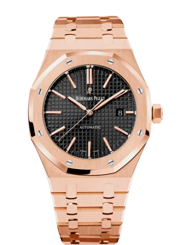 Audemars Piguet - 15400OR.OO.1220OR.01 Royal Oak 15400 Pink Gold / Black