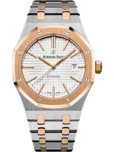 Audemars Piguet - 15400SR.OO.1220SR.01 Royal Oak 15400 Stainless Steel / Pink Gold / Silver