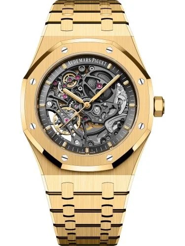 Audemars Piguet Audemars Piguet - 15407BA.OO.1220BA.01 Royal Oak 41 Double Balance Wheel Openworked Yellow Gold
