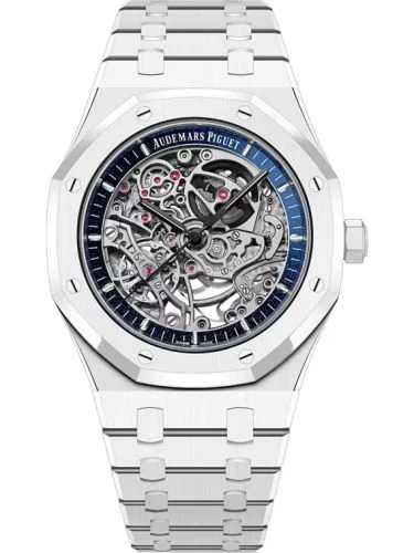 Audemars Piguet Audemars Piguet - 15416CB.OO.1225CB.01 Royal Oak 41 Double Balance Wheel Openworked White Ceramic