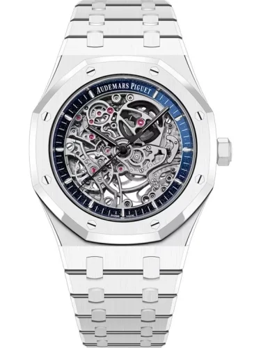Audemars Piguet Audemars Piguet - 15416CB.OO.1225CB.01 Royal Oak 41 Double Balance Wheel Openworked White Ceramic