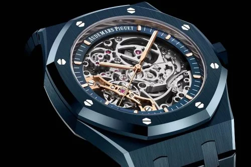 Audemars Piguet Audemars Piguet - 15416CD.OO.1225CD.01 Royal Oak 41 Double Balance Wheel Openworked Blue Nuit, Nuage 50 Ceramic