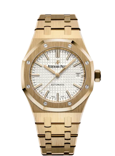 Audemars Piguet - 15450BA.OO.1256BA.01 Royal Oak 15450 Selfwinding Yellow Gold / Silver