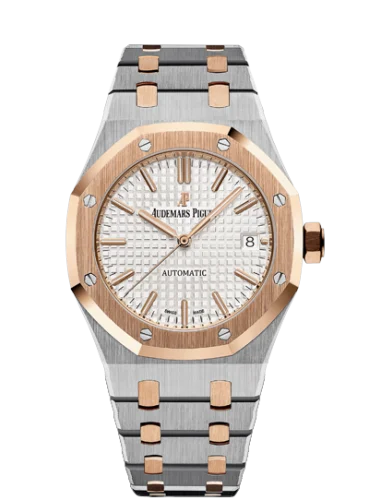 Audemars Piguet - 15450SR.OO.1256SR.01 Royal Oak 15450 Selfwinding Stainless Steel / Pink Gold / Silver