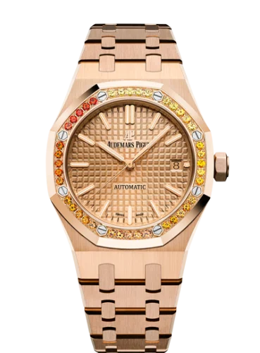 Audemars Piguet - 15451OR.YY.1256OR.01 Royal Oak 15451 Selfwinding Pink Gold / Pink / Sapphire