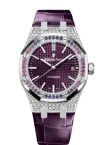 Audemars Piguet - 15452BC.ZY.D600CR.01/ Royal Oak Selfwinding 37 White Gold / Sapphire / Purple