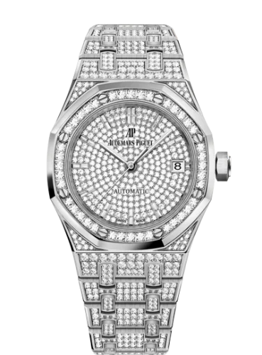 Audemars Piguet - 15452BC.ZZ.1258BC.01 Royal Oak Selfwinding 37 White Gold / Diamond / Diamond