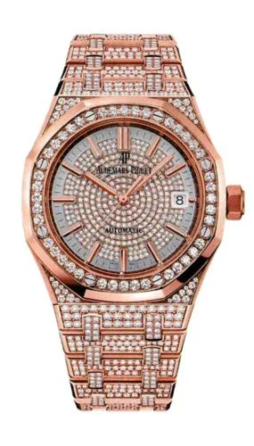 Audemars Piguet - 15452OR.ZZ.1258OR.01 Royal Oak 15452 Selfwinding Pink Gold / Diamond