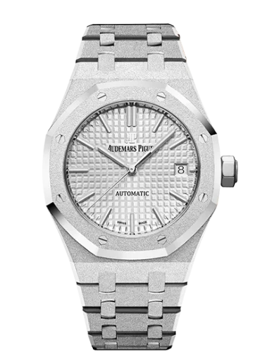 Audemars Piguet - 15454BC.GG.1259BC.01 Royal Oak 15454 Selfwinding Frosted White Gold / Silver