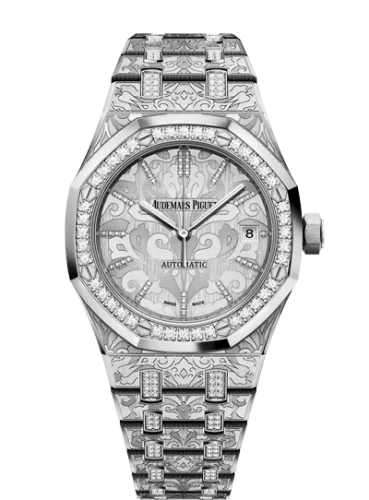 Audemars Piguet - 15456BC.ZG.1251BC.01 Royal Oak 15456 Selfwinding White Gold / Cashmere