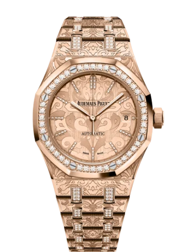 Audemars Piguet - 15456OR.ZG.1251OR.01 Royal Oak 15456 Selfwinding Rose Gold / Cashmere