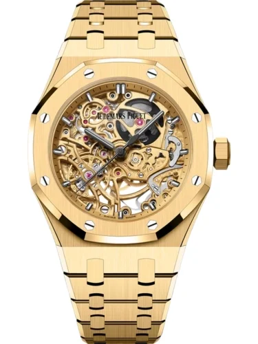 Audemars Piguet Audemars Piguet - 15467BA.OO.1256BA.01 Royal Oak 37 Double Balance Wheel Openworked Yellow Gold