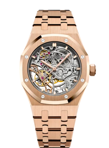 Audemars Piguet Royal Oak 37 Double Balance Wheel Openworked Pink Gold