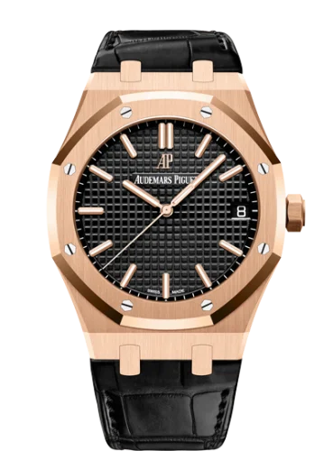 Audemars Piguet Royal Oak 15500 Pink Gold / Black / Strap
