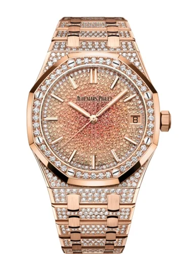 Audemars Piguet Audemars Piguet - 15502OR.ZZ.1222OR.01 Royal Oak 155020 Pink Gold / Orange Sapphire