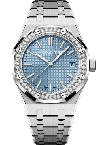 Audemars Piguet - 15551ST.ZZ.1356ST.01 Royal Oak Selfwinding 37 Stainless Steel - Diamond / Ice Blue / 50th Anniversary