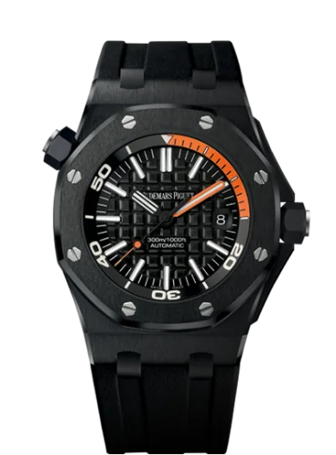 Audemars Piguet - 15707CE.OO.A002CA.01 Royal Oak Offshore Diver 15707 Black Ceramic / Orange