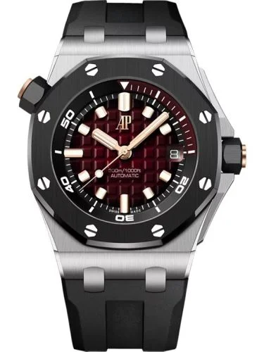 Audemars Piguet - 15720CN.OO.A002CA.02 Royal Oak Offshore Diver White Gold / Smoked Red