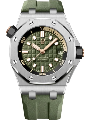 Audemars Piguet Audemars Piguet - 15720ST.OO.A052CA.01 Royal Oak Offshore Diver Stainless Steel / Green