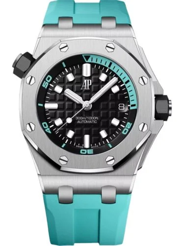 Audemars Piguet Royal Oak Offshore Diver Stainless Steel / Black - Turquoise