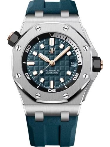 Audemars Piguet Audemars Piguet - 15720ST.OO.A403CA.01 Royal Oak Offshore Diver Stainless Steel / Teal Blue
