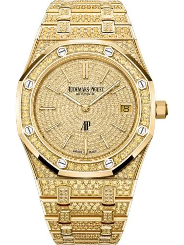 Audemars Piguet - 16202BA.HH.1241BA.01 Royal Oak Extra-Thin Yellow Gold - Sapphire / Sapphire