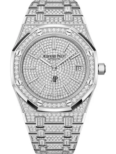 Audemars Piguet - 16202BC.ZZ.1241BC.01 Royal Oak Extra-Thin White Gold - Diamond / Diamond