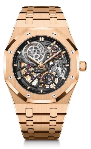 Audemars Piguet Audemars Piguet - 16204OR.OO.1240OR.01 Royal Oak Extra-Thin Openworked Pink Gold / 50th Anniversary
