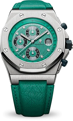 Audemars Piguet - 25770ST.O.0009/07 Royal Oak OffShore 25770 Chronograph Turqoise