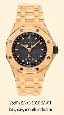 Audemars Piguet Royal Oak OffShore 25807 Full Calendar Yellow Gold / Blue / Bracelet