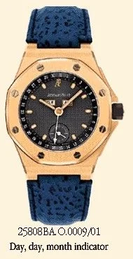Audemars Piguet Audemars Piguet - 25808BA.O.0009/01 Royal Oak OffShore 25808 Full Calendar Yellow Gold / Blue