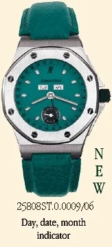 Audemars Piguet Audemars Piguet - 25808ST.O.0009/06 Royal Oak OffShore 25808 Full Calendar Turquoise