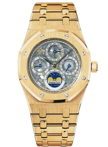 Audemars Piguet - 25829BA.OO.0944BA.01 Royal Oak Perpetual Calendar Openworked Yellow Gold