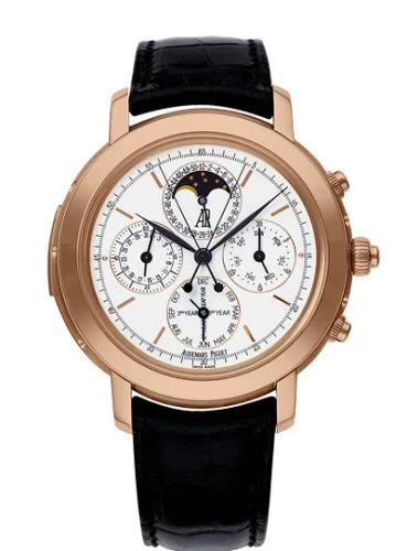 Audemars Piguet - 25866OR.OO.D002CR.01 Jules Audemars 25866 Grande Complication Pink Gold / White