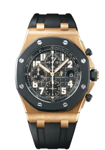 Audemars Piguet - 25940OK.OO.D002CA.02 Royal Oak Offshore 25940 Chronograph Rubberclad Pink Gold