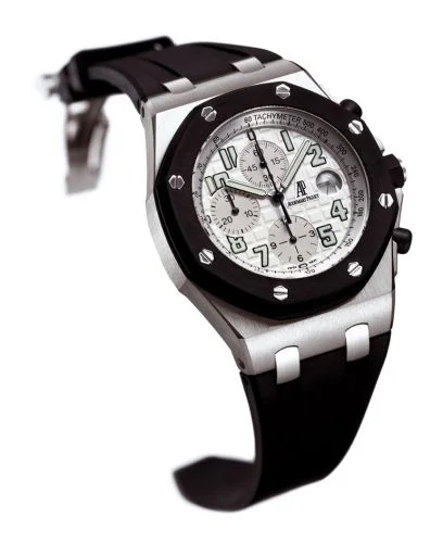 Audemars Piguet - 25940SK.OO.D002CA.02 Royal Oak OffShore 25940 Chronograph Rubberclad Stainless Steel / Silver