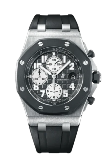 Audemars Piguet - 25940SK.OO.D002CA.03 Royal Oak Offshore 25940 Chronograph Rubberclad Stainless Steel / Black / Black Date