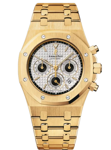 Audemars Piguet - 25960BA.OO.1185BA.02 Royal Oak 25960 Chronograph Yellow Gold / Silver